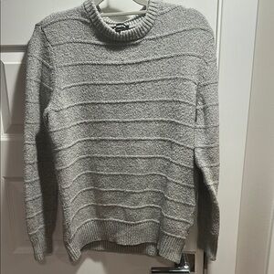 Express Gray Turtleneck Sweater with Soft Knit Texture